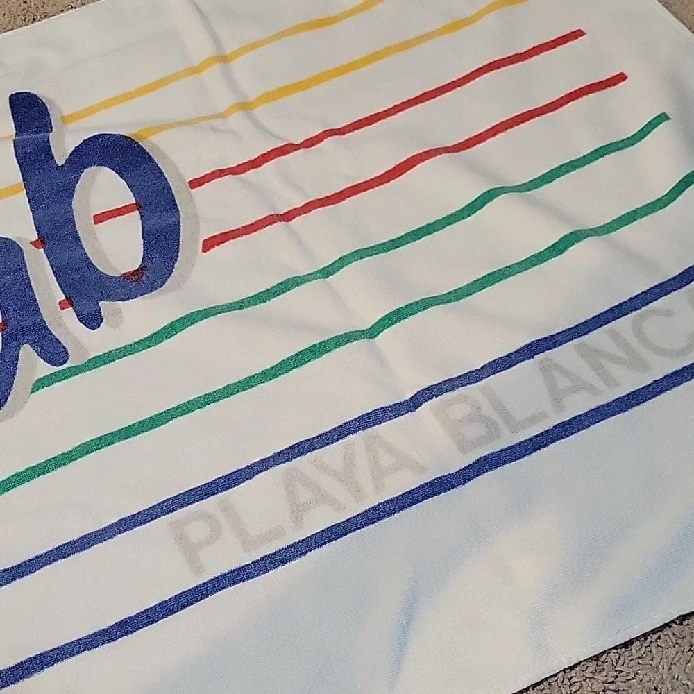 Vintage Club Med - Le Club Striped Beach Towel